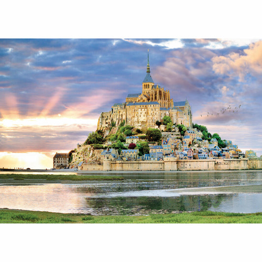 Eurographics Puzzle Mont Saint Michel - Frankreich, 1000 Teile, 68 x 48 cm, 6000-6174