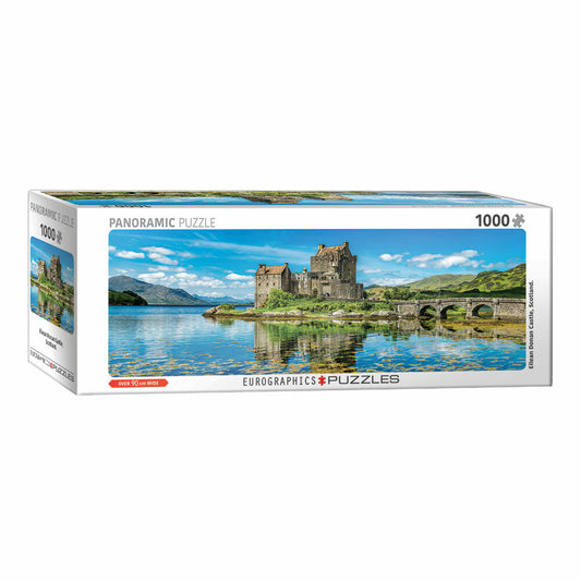 Eurographics Panorama-Puzzle Eilean Donan Schloss - Schottland, 1000 Teile, 32 x 96 cm, 6010-6128