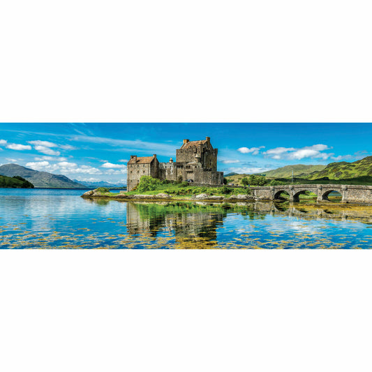 Eurographics Panorama-Puzzle Eilean Donan Schloss - Schottland, 1000 Teile, 32 x 96 cm, 6010-6128