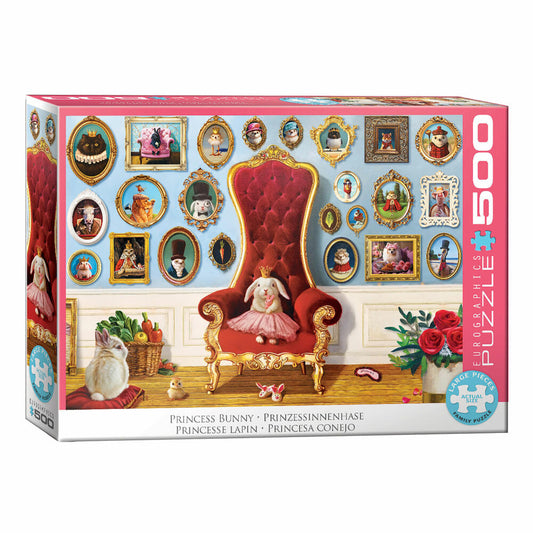 Eurographics Puzzle Häschenprinzessin - Lucia Heffernan, 500 Teile, 68 x 48 cm, 6500-6051