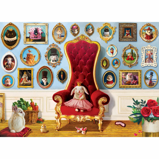 Eurographics Puzzle Häschenprinzessin - Lucia Heffernan, 500 Teile, 68 x 48 cm, 6500-6051