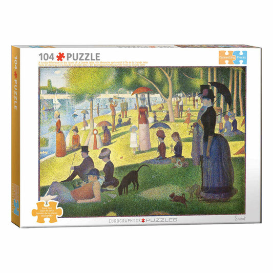 Eurographics Puzzle Sonntag am See - Georges Seurat, 104 Teile, 36 x 26 cm, 6704-5707