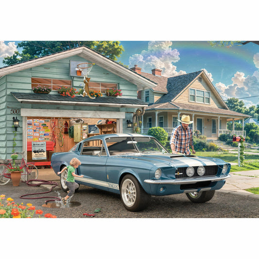 Eurographics Puzzle in Blechdose Ford Mustang Shelby GT500 von 1967, 550 Teile, 33 x 48 cm, 8551-6050