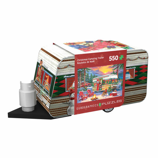 Eurographics Puzzle in Blechdose Christmas Camper, 550 Teile, 33 x 48 cm, 8551-6069