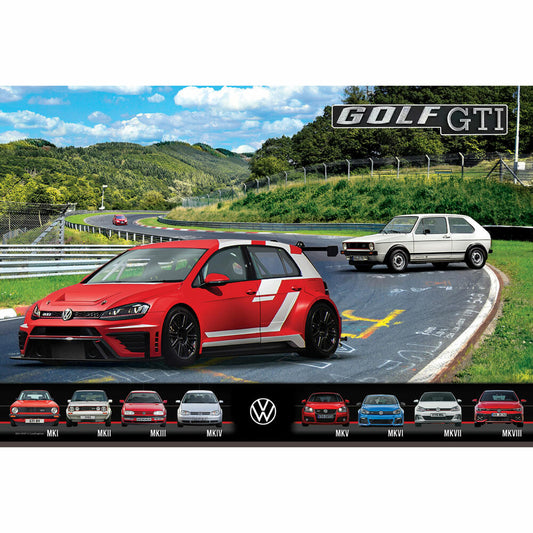 Eurographics Puzzle in Blechdose Golf GTI, 550 Teile, 33 x 48 cm, 8551-6157