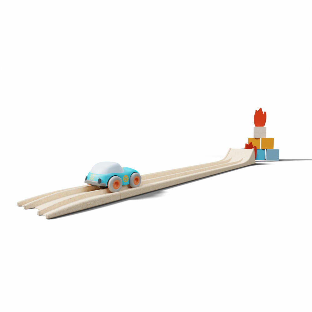 HABA Cars Action-Sprungschanze, Rennbahn, Rennstrecke, mit Auto, Spielzeug, ab 2 Jahren, 2011843001