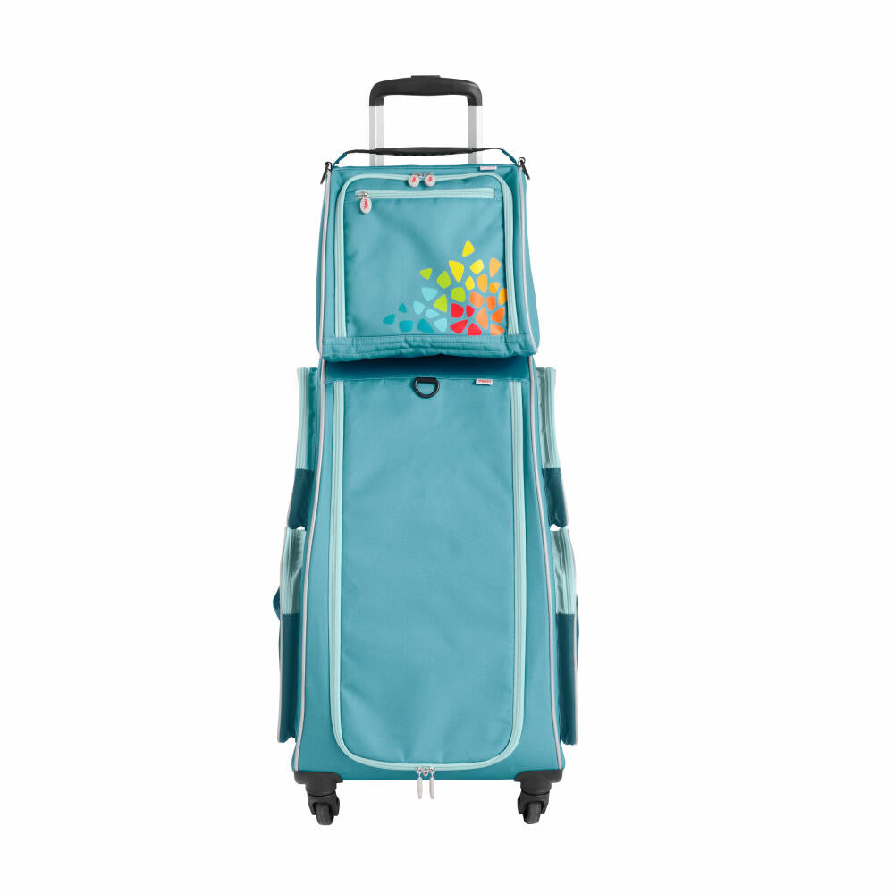 HABA Schranktrolley 4 Rollen, Koffer, Trolley, Reisekoffer, Reisetasche, Petrol, 2012724001