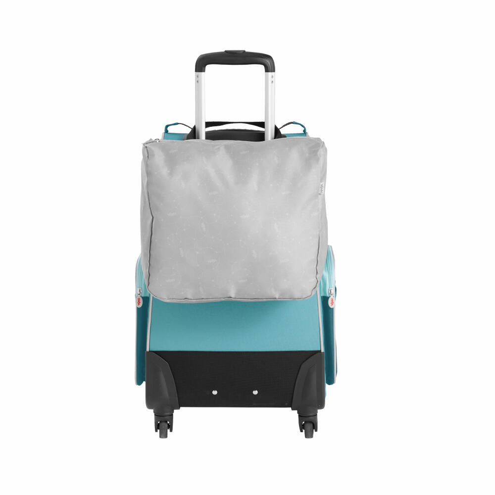 HABA Schranktrolley 4 Rollen, Koffer, Trolley, Reisekoffer, Reisetasche, Petrol, 2012724001