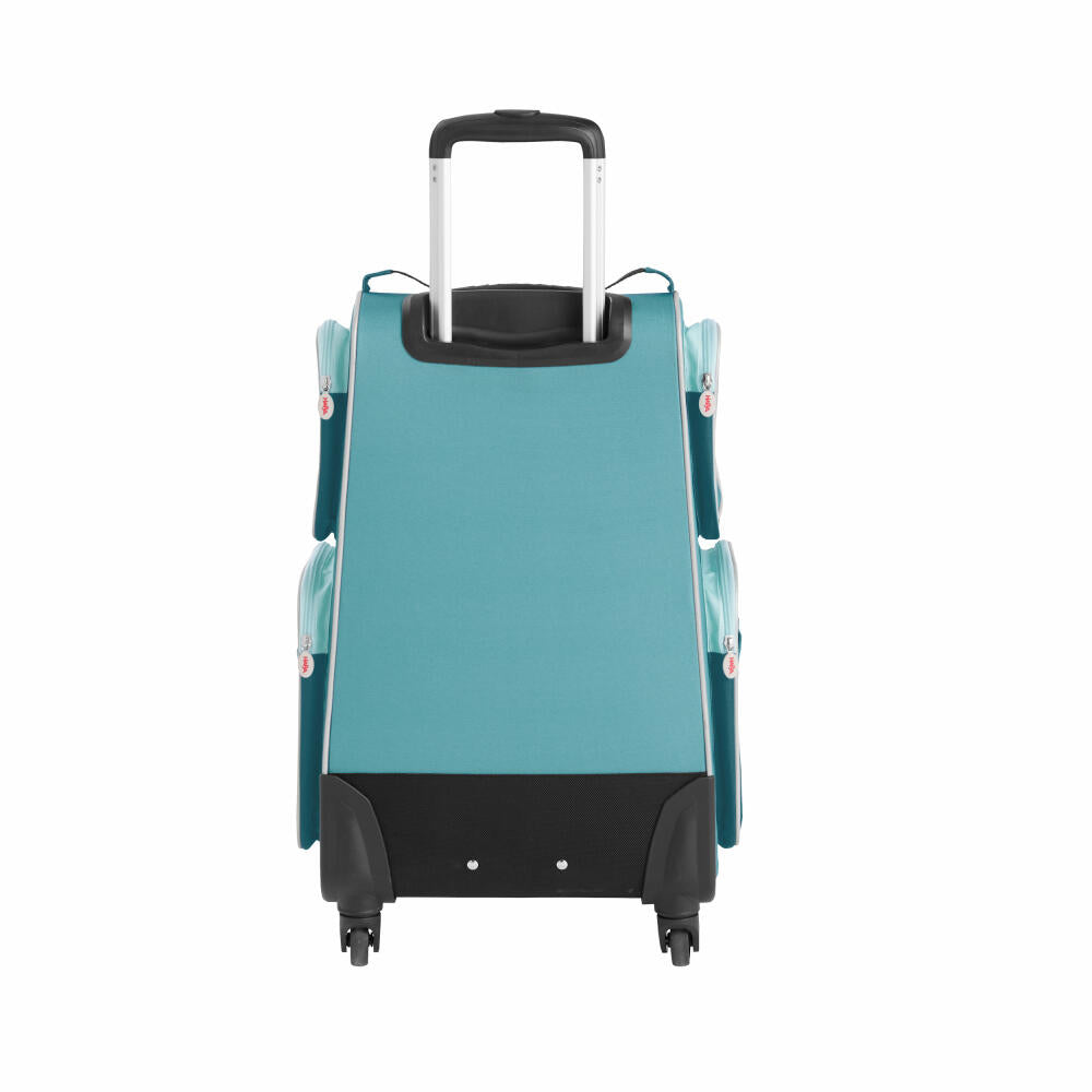 HABA Schranktrolley 4 Rollen, Koffer, Trolley, Reisekoffer, Reisetasche, Petrol, 2012724001