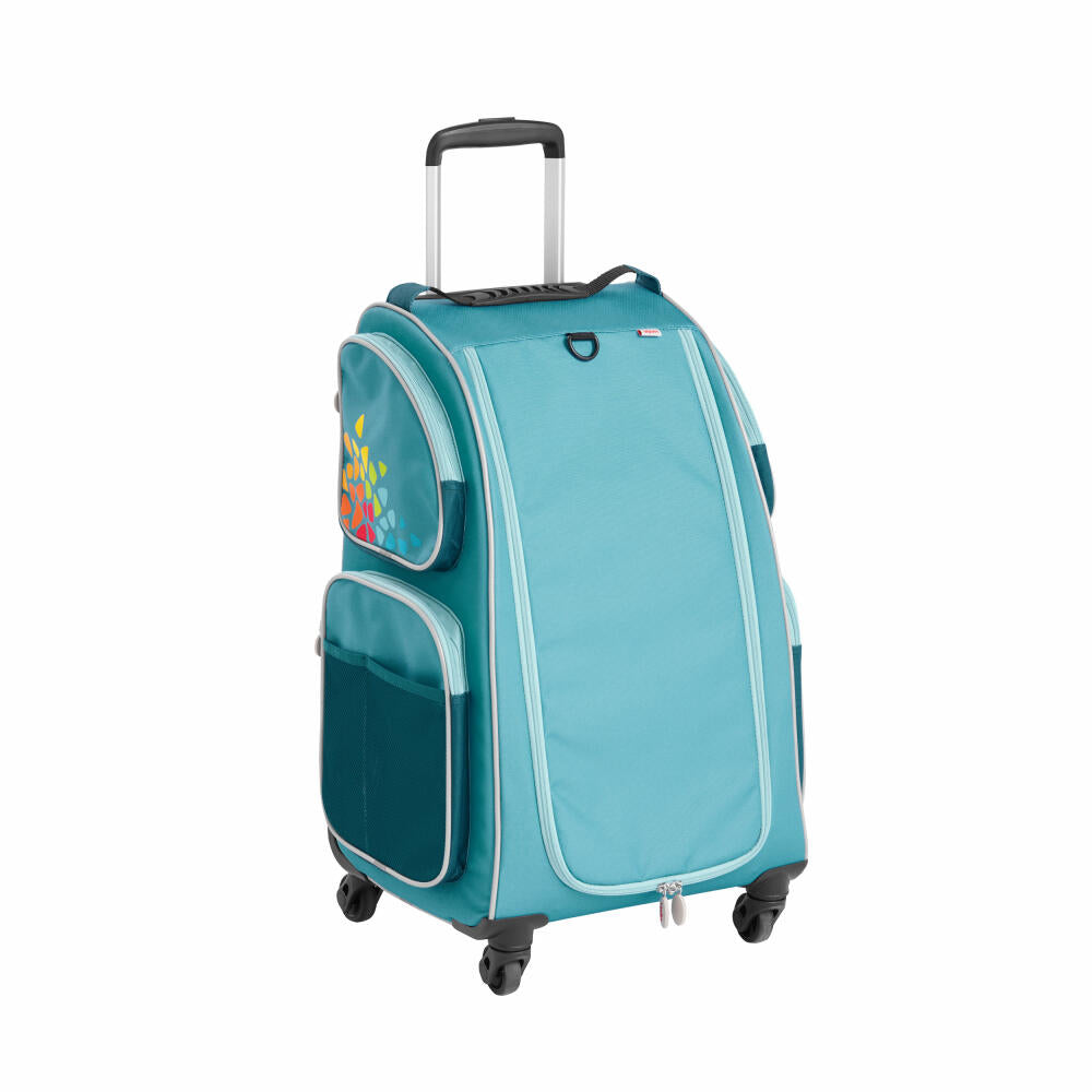 HABA Schranktrolley 4 Rollen, Koffer, Trolley, Reisekoffer, Reisetasche, Petrol, 2012724001