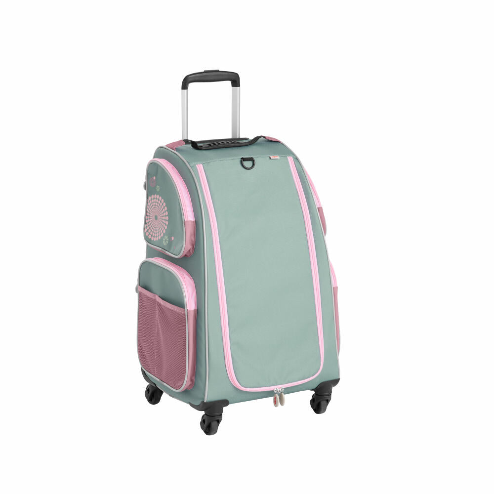 HABA Schranktrolley 4 Rollen, Koffer, Trolley, Reisekoffer, Reisetasche, Salbei, 2012724002