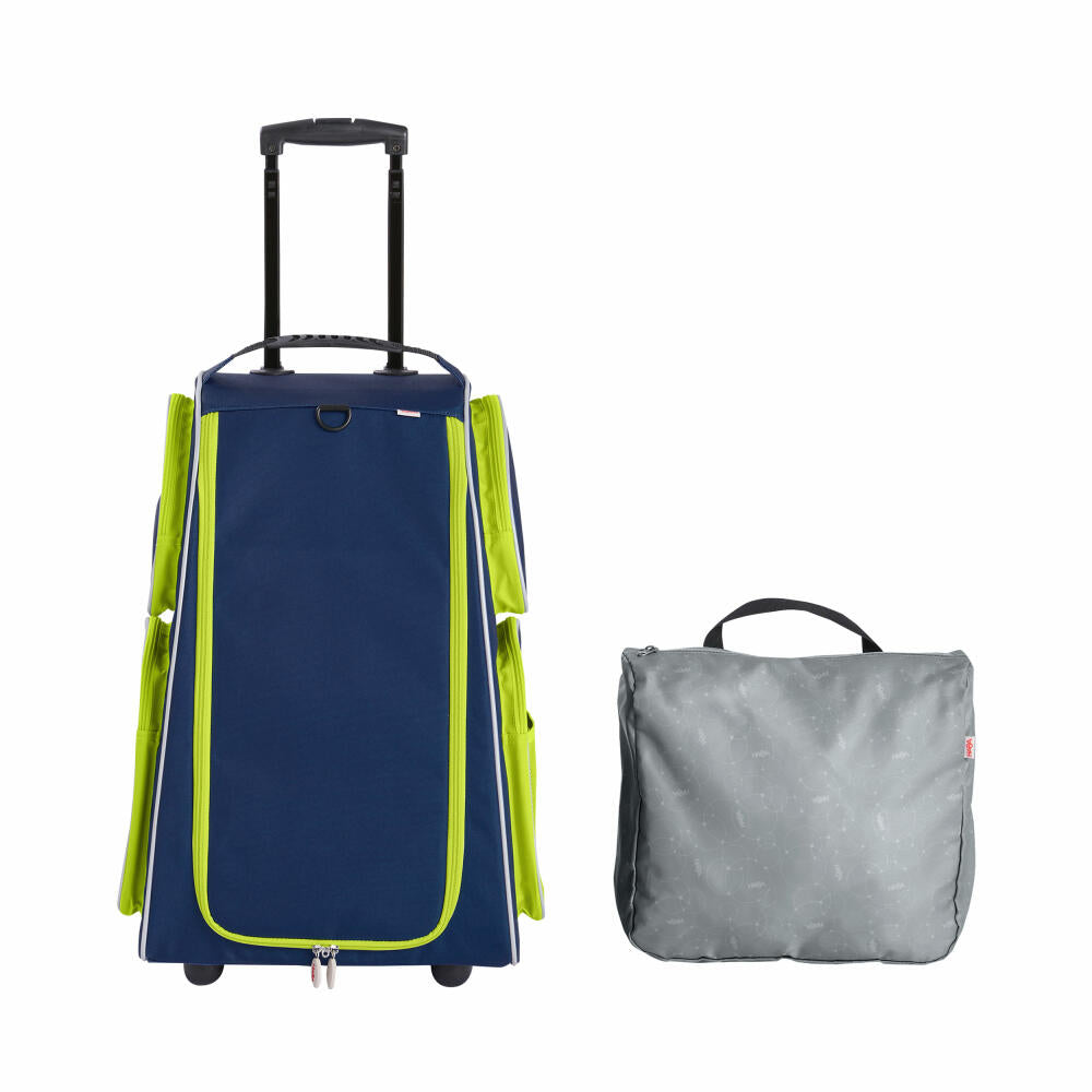 HABA Schranktrolley 2 Rollen, Koffer, Trolley, Reisekoffer, Reisetasche, Dunkelblau, 2012725001