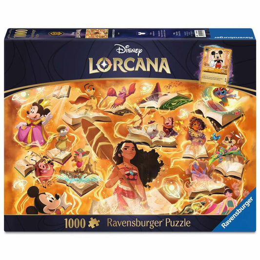 Ravensburger Disney Lorcana Glimmers of the Realm: Amber, Puzzle, Erwachsenenpuzzle, 1000 Teile, 12001621