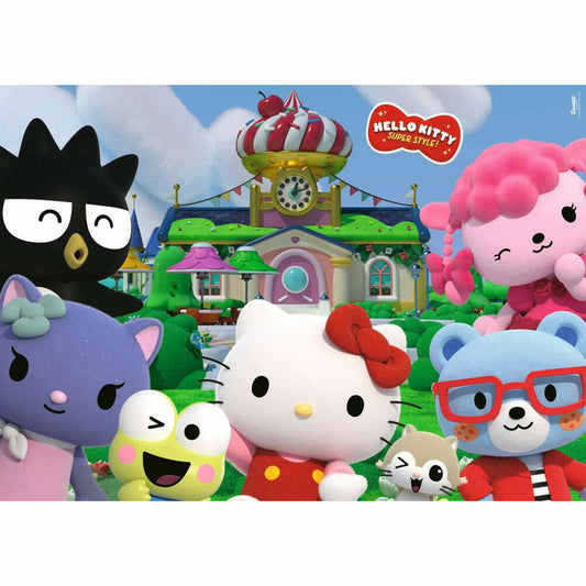 Ravensburger Hello Kitty Spaß in Cherry Town, Puzzle, Kinderpuzzle, Bodenpuzzle, 24 Teile, 12004076