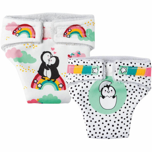 Heless Pu-Stoffwindeln Pinguin 2er, 35-45cm, 120