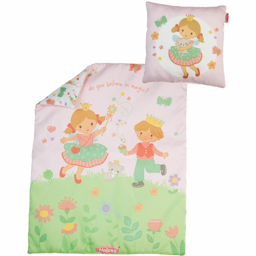 Heless Puppenbettdecke (44 x 34 cm) mit Kissen, 5000