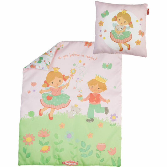Heless Puppenbettdecke (44 x 34 cm) mit Kissen, 5000