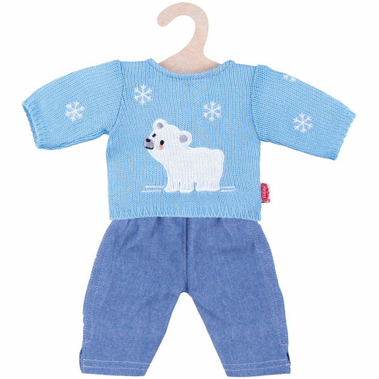 Heless Pu-Pullover m. Jeans, Gr. 35-45cm, 2934