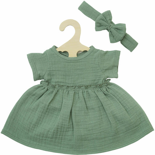 Heless Pu-Kleid m. Haarband, 28-35cm, 1424