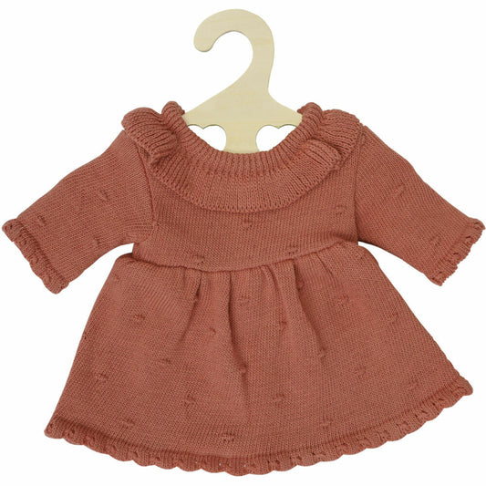 Heless Pu-Strickkleid pfirsich, Gr. 35-45cm, 2490