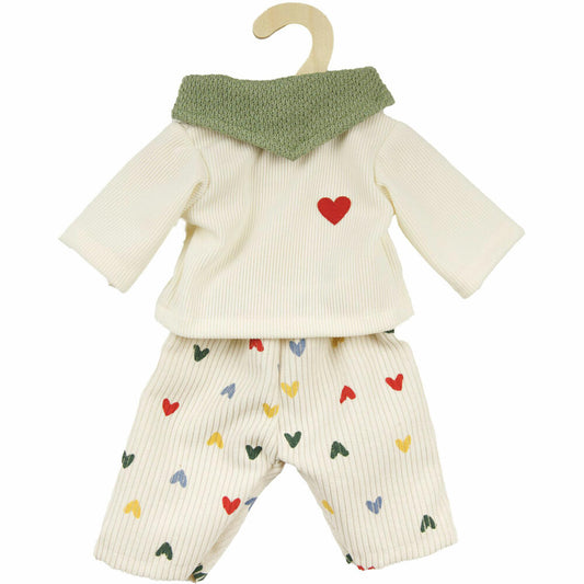 Heless Puppen-Kordhose Herz-Konfetti m T-Shirt, 2516