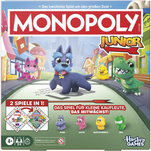 Games Monopoly Junior Square 2 In 1, G1856100