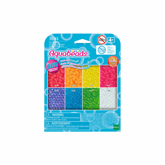 Aquabeads Neon Perlen, Bastelperlen, Bastelset, Basteln, Perlen, Kinder, 35143