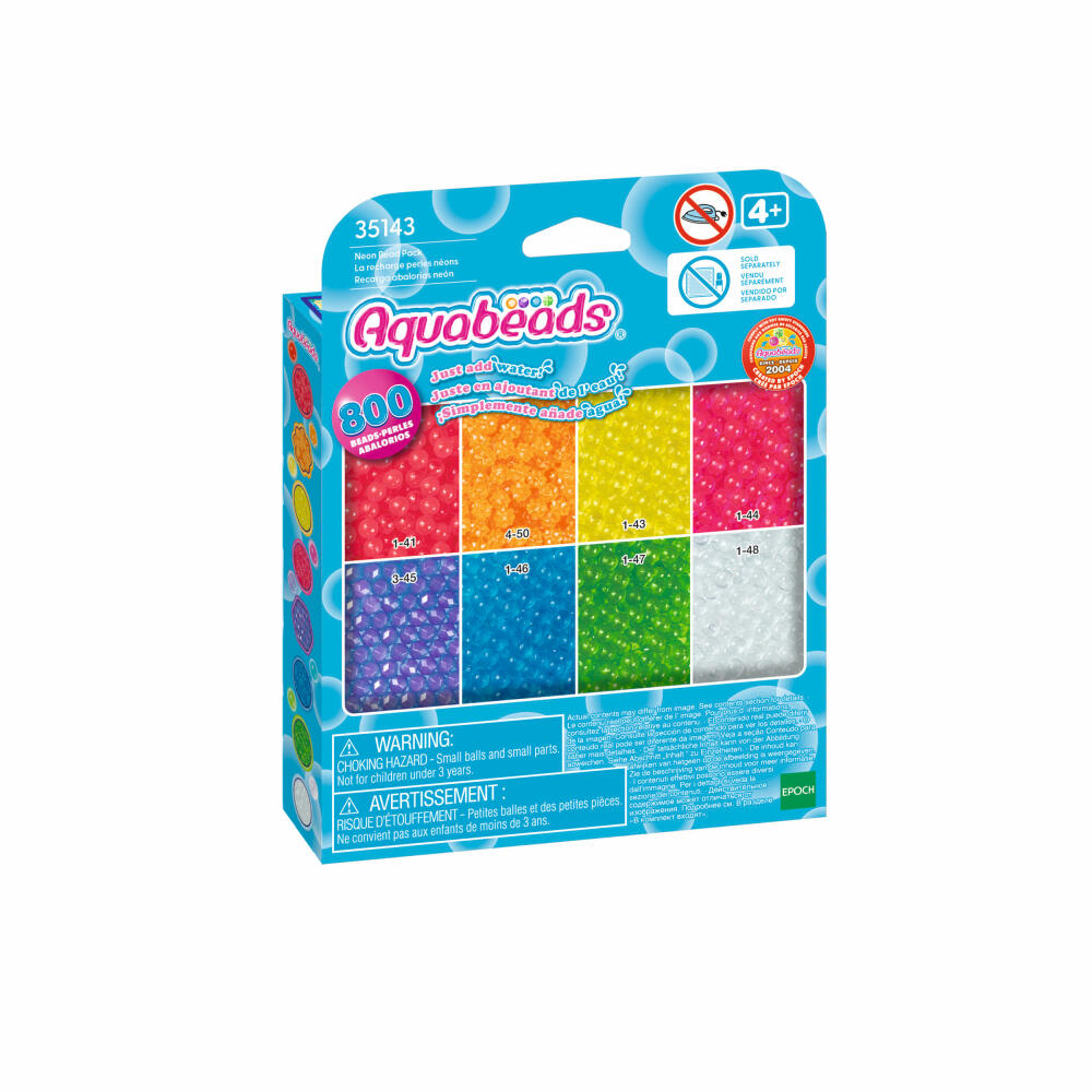 Aquabeads Neon Perlen, Bastelperlen, Bastelset, Basteln, Perlen, Kinder, 35143