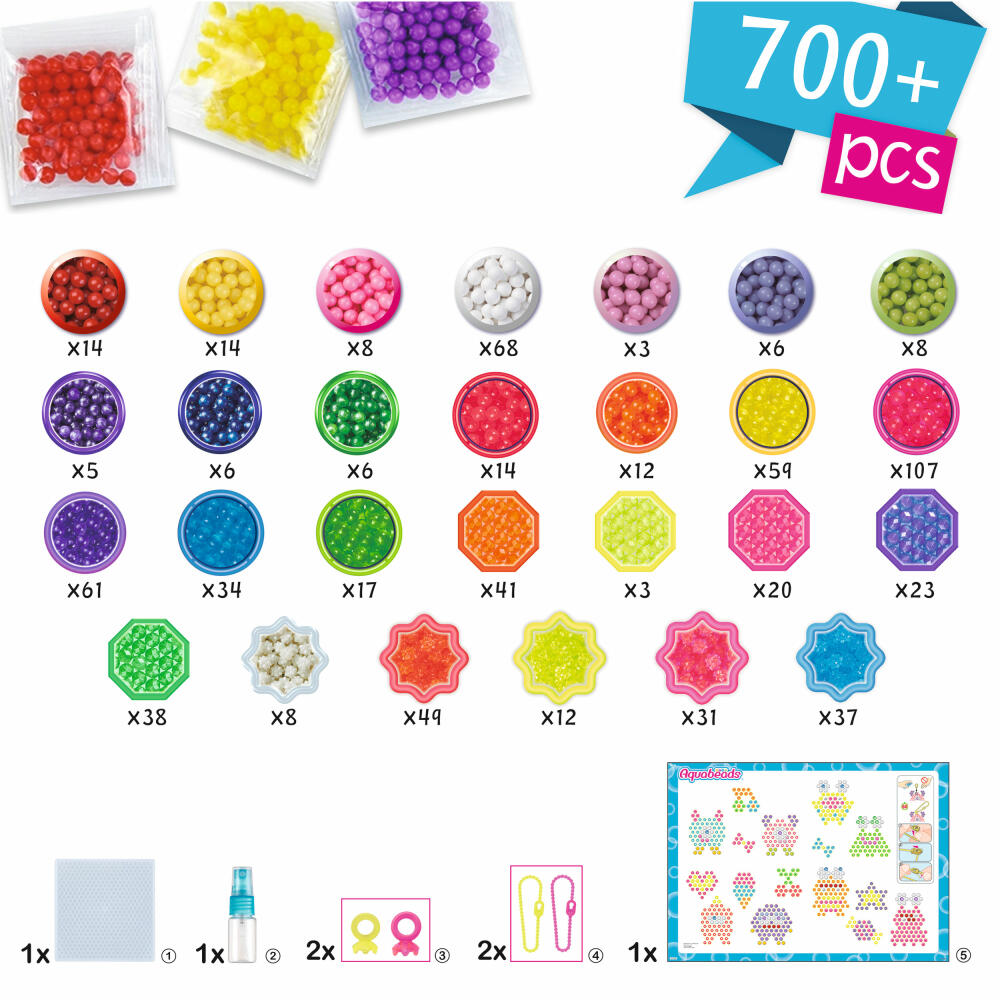 Aquabeads Verrückte Monster Bastelset, Bastelperlen, Bastelset, Basteln, Perlen, Kinder, 35144