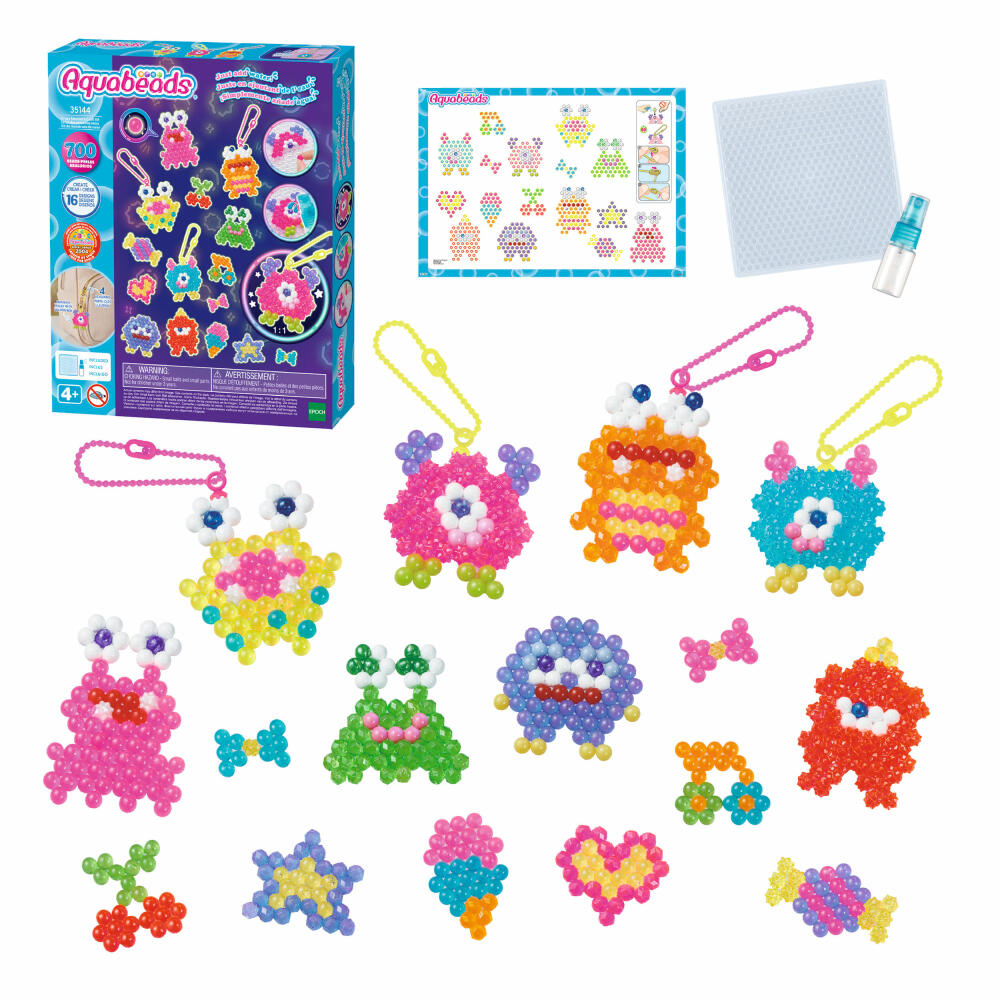 Aquabeads Verrückte Monster Bastelset, Bastelperlen, Bastelset, Basteln, Perlen, Kinder, 35144