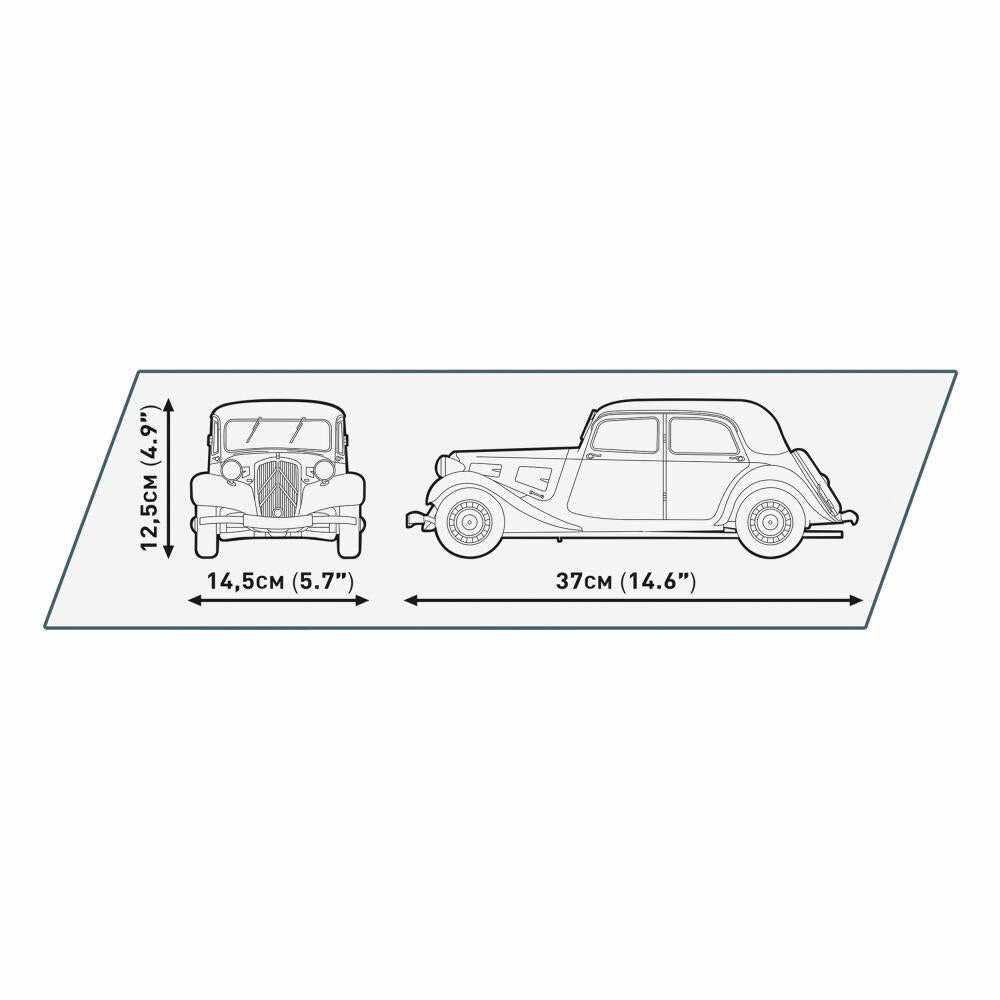 Cobi Klemmbaustein-Set Citroen Traction Avant Executive Edition, 2120 Teile, 24336