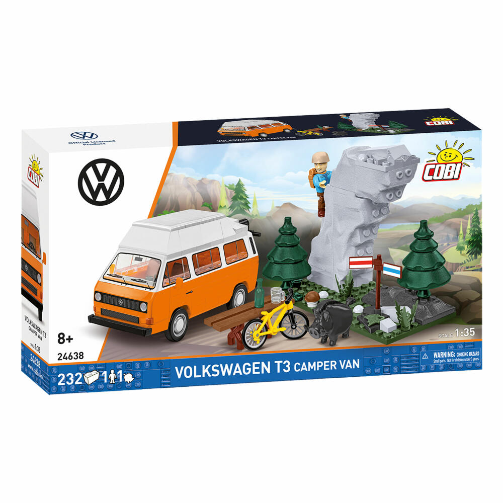 Cobi Klemmbaustein-Set VW T3 Camper Van, 232 Teile, 24638