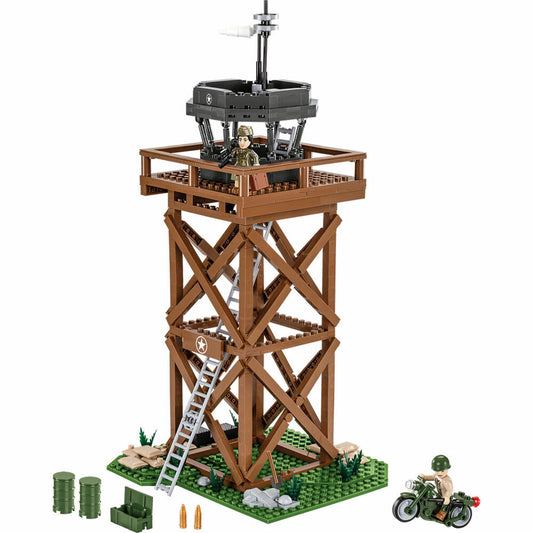 Cobi Klemmbaustein-Set US Control Tower, WW2, 664 Teile, COBI-3125