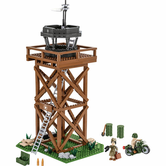 Cobi Klemmbaustein-Set US Control Tower, WW2, 664 Teile, COBI-3125