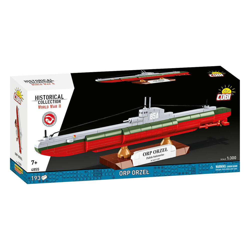 Cobi Klemmbaustein-Set Polnisches U-Boot ORP Orzel, 193 Teile, 4855