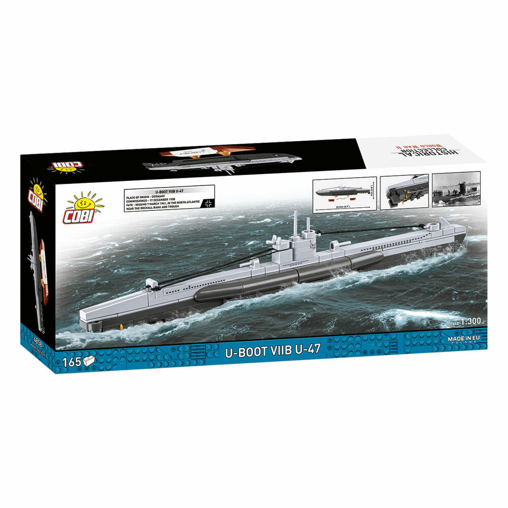 Cobi Klemmbaustein-Set U-Boot U-47, 165 Teile, 4858