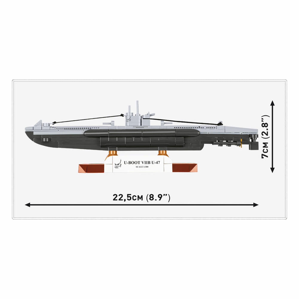 Cobi Klemmbaustein-Set U-Boot U-47, 165 Teile, 4858