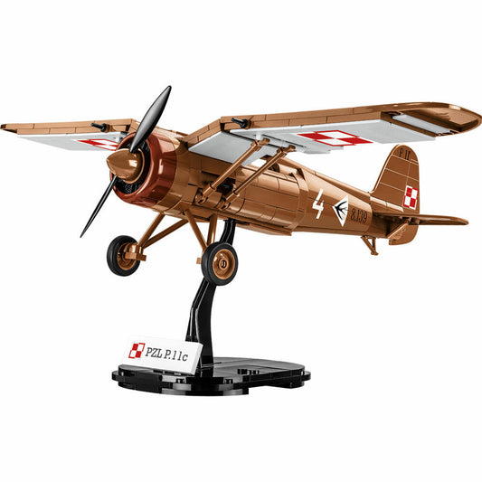 Cobi Klemmbaustein-Set PZL P.11c, Flugzeug, WW2, 320 Teile, COBI-5742