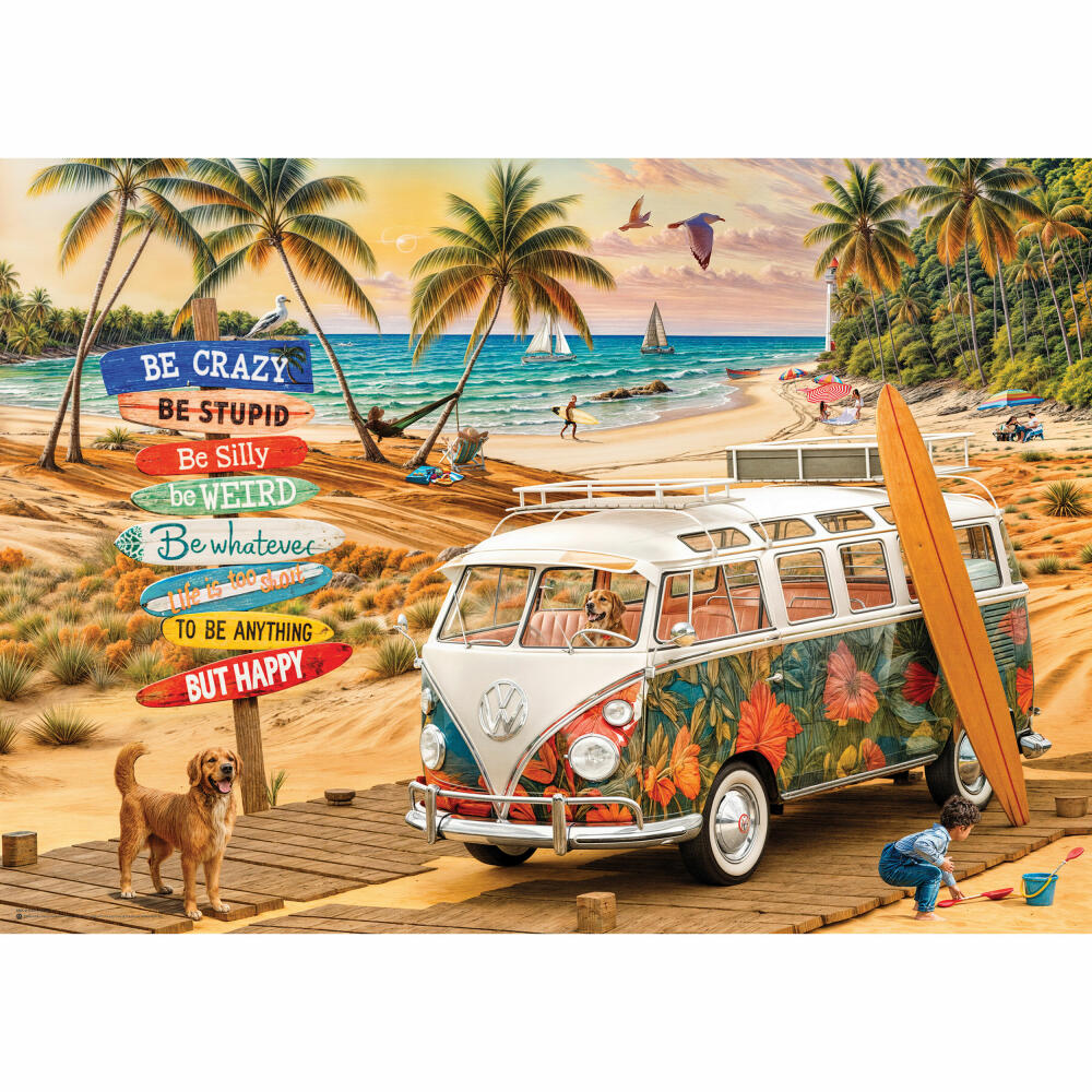 Eurographics Puzzle VW Be Happy, 1000 Teile, 68 x 48 cm, 6000-6066