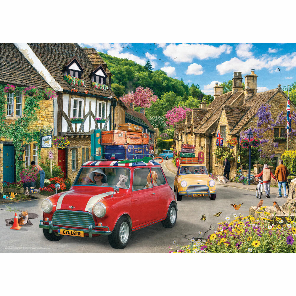 Eurographics Puzzle Reisender Mini Cooper, 1000 Teile, 68 x 48 cm, 6000-6092