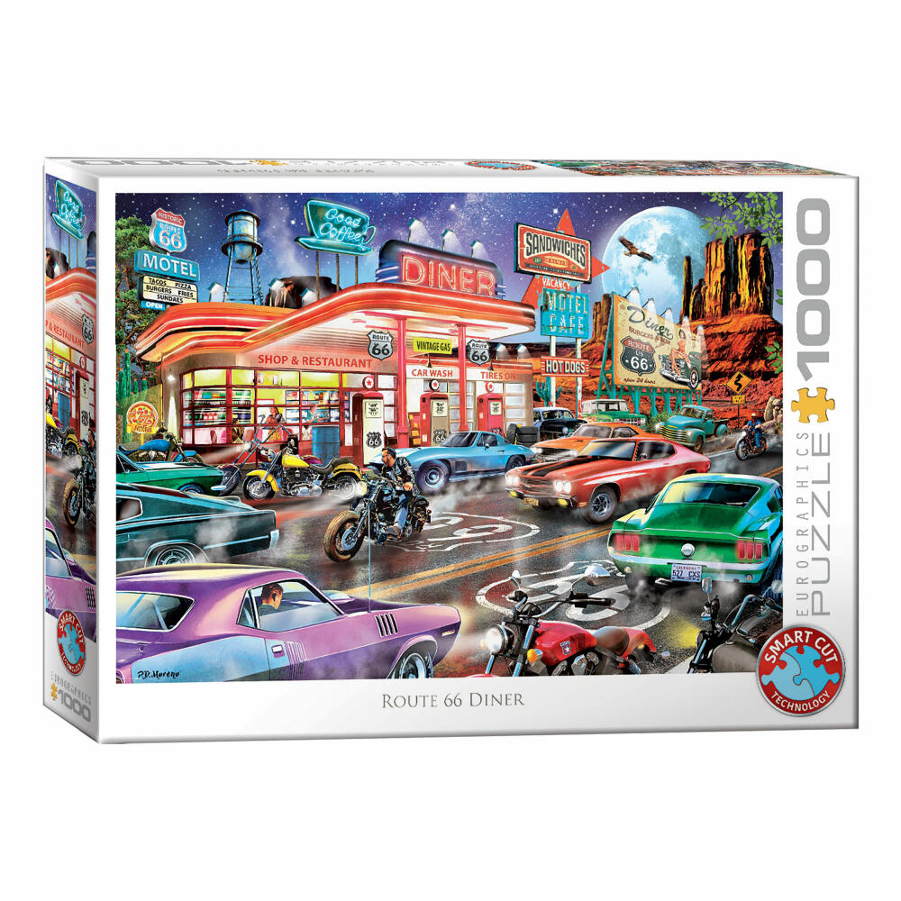 Eurographics Puzzle Diner an der Route 66, 1000 Teile, 68 x 48 cm, 6000-6139