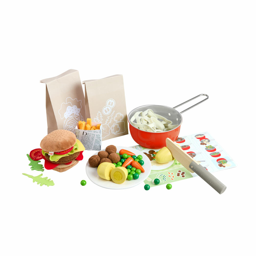 HABA Creative Play - HABA Kochbox, Spielzeuglebensmittel, Spielzeug, Kinder, ab 3 Jahren, 2012310001