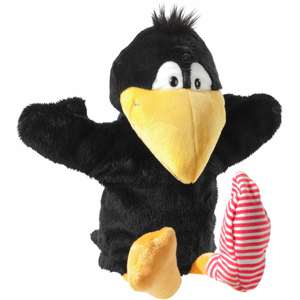 Heunec Rabe Socke Handspielpuppe, Handpuppe, Puppentheather, Puppe, 36 cm, 797765