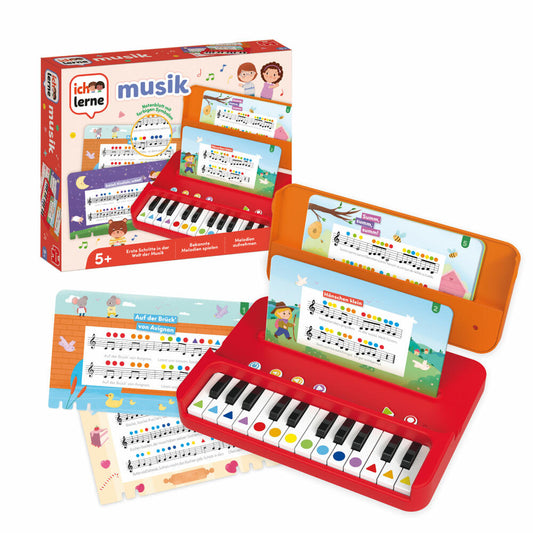 Jumbo Spiele Ich lerne Musik, Lernspiel, Klavier, Kinder Spiel, ab 5 Jahren, 1110100443