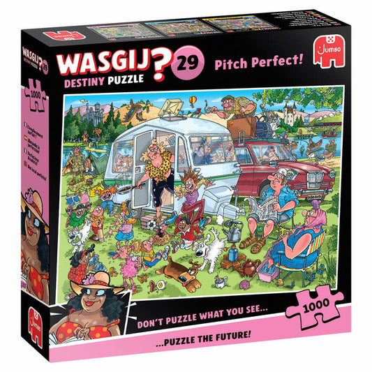 Jumbo Wasgij Destiny 29 - Perfekter Stellplatz!, Puzzle, Erwachsenenpuzzle, 1000 Teile, 1110100507