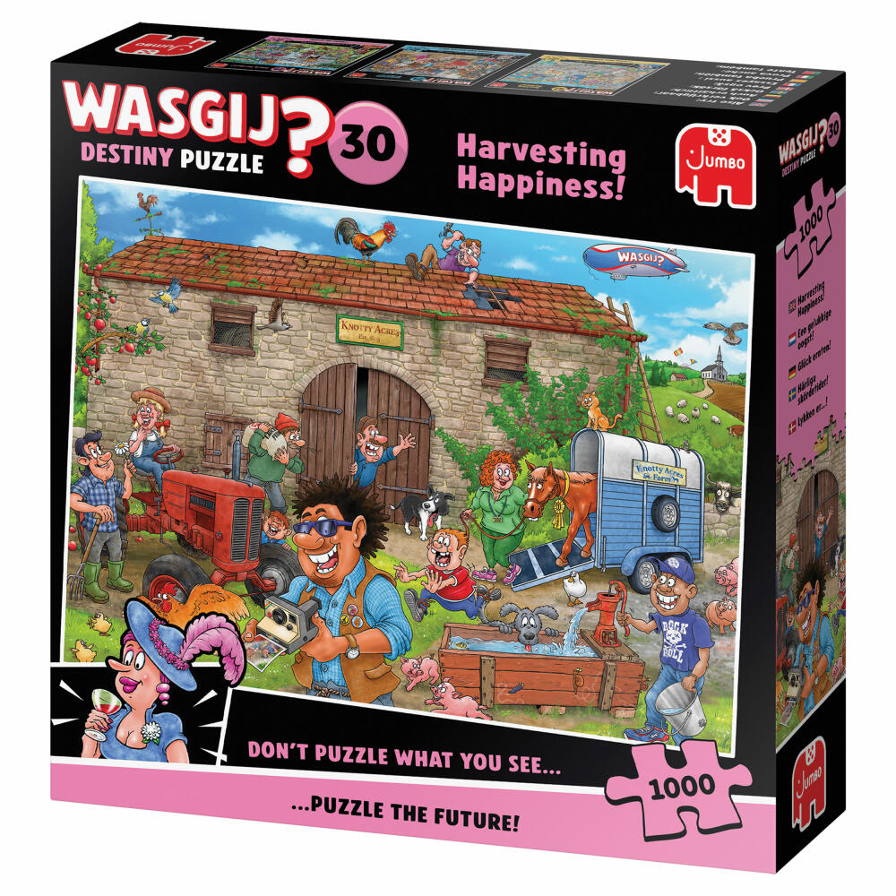 Jumbo Wasgij Destiny 30 Glück ernten, Puzzle, Erwachsenenpuzzle, 1000 Teile, 1110100514