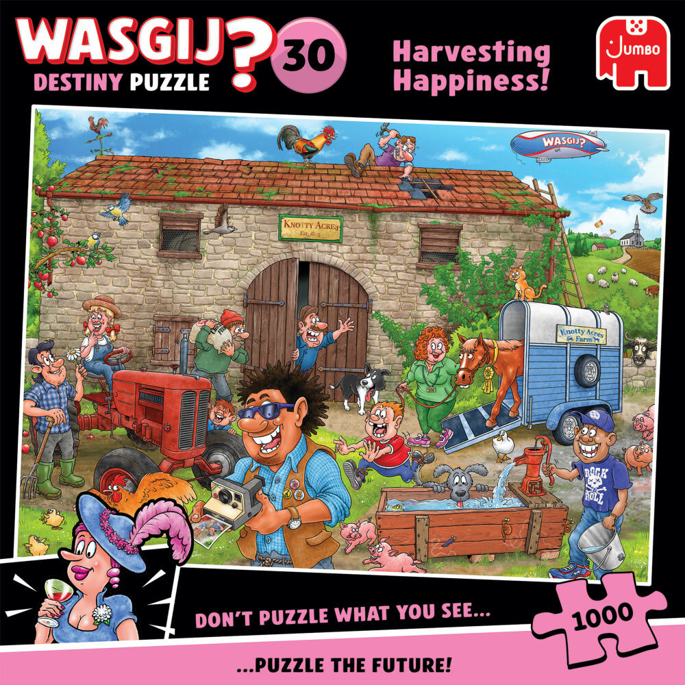 Jumbo Wasgij Destiny 30 Glück ernten, Puzzle, Erwachsenenpuzzle, 1000 Teile, 1110100514