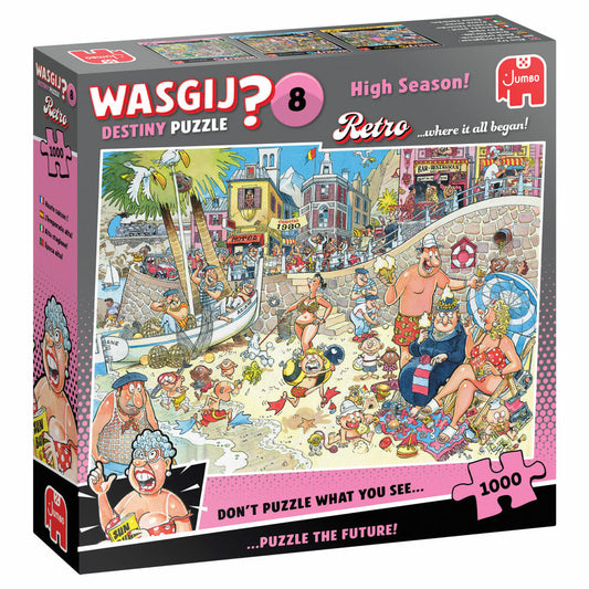 Jumbo Wasgij Retro Destiny 8 - High Season, Puzzle, Erwachsenenpuzzle, 1000 Teile, 1110100580