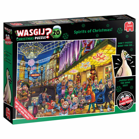 Jumbo Wasgij Christmas 20 - Christmas Carol, Puzzle, Erwachsenenpuzzle, 2 x 1000 Teile, 1110100598