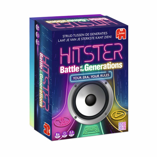 Jumbo Hitster Battle of the Generations, Musik Partyspiel, Ratespiel, ab 16 Jahren, 1110100784
